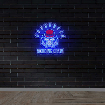 Roughneck Modding Crew - Premium Neon Artwork