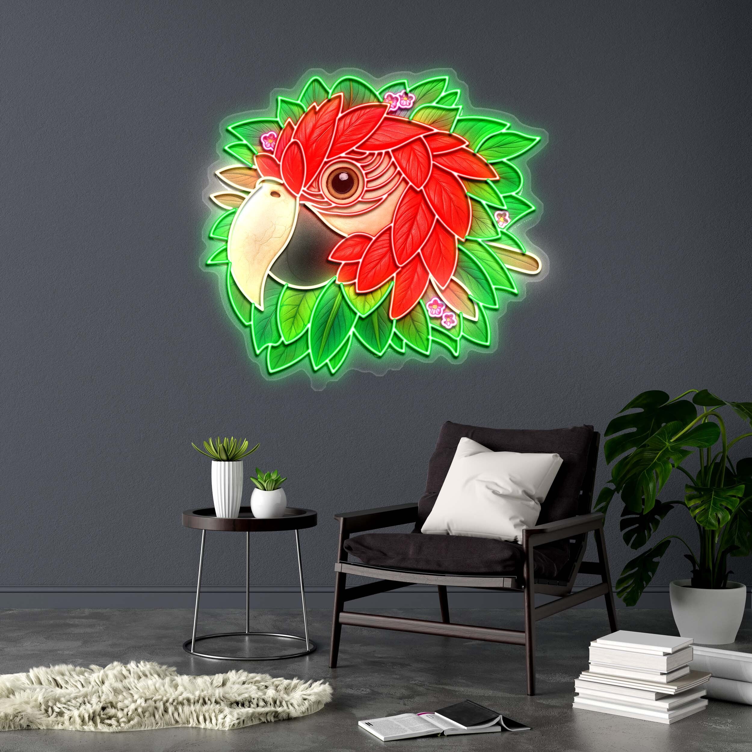 Macaw - Premium Neon Artwork