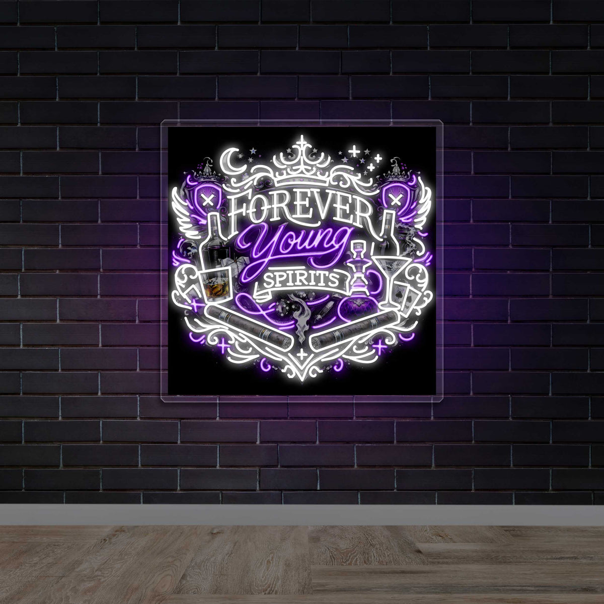 Forever Young Spirits - Premium Neon Artwork