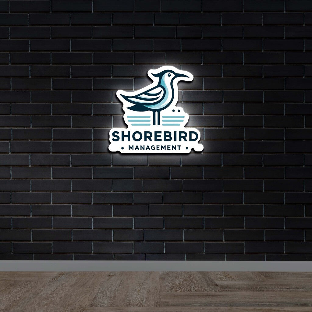 Shorebird Management (backlit version) - Premium Neon Artwork