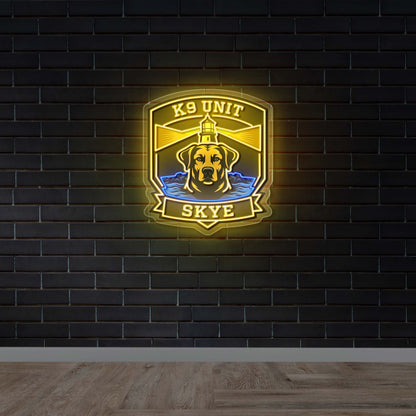 K9 Unit Skye - Premium Neon Artwork