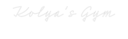 Custom Neon: Kolya's Gym