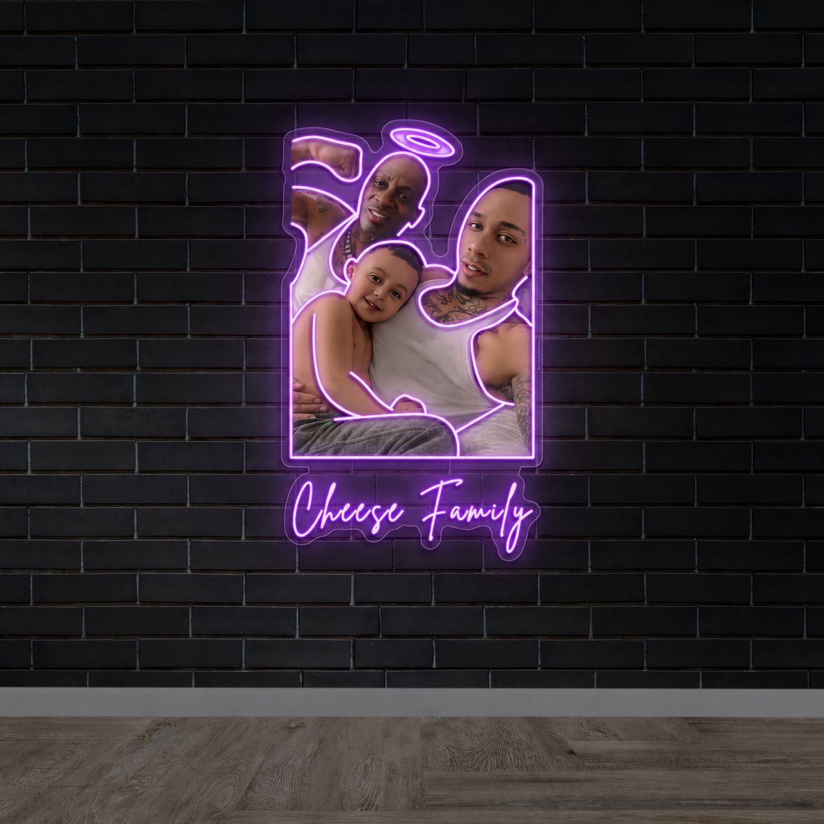Cheese Family - Premium Neon Artwork