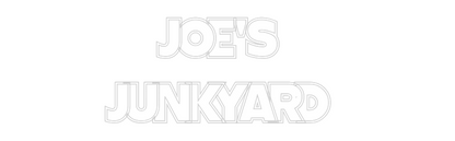 Custom Neon: JOE'S 
JUNKY...