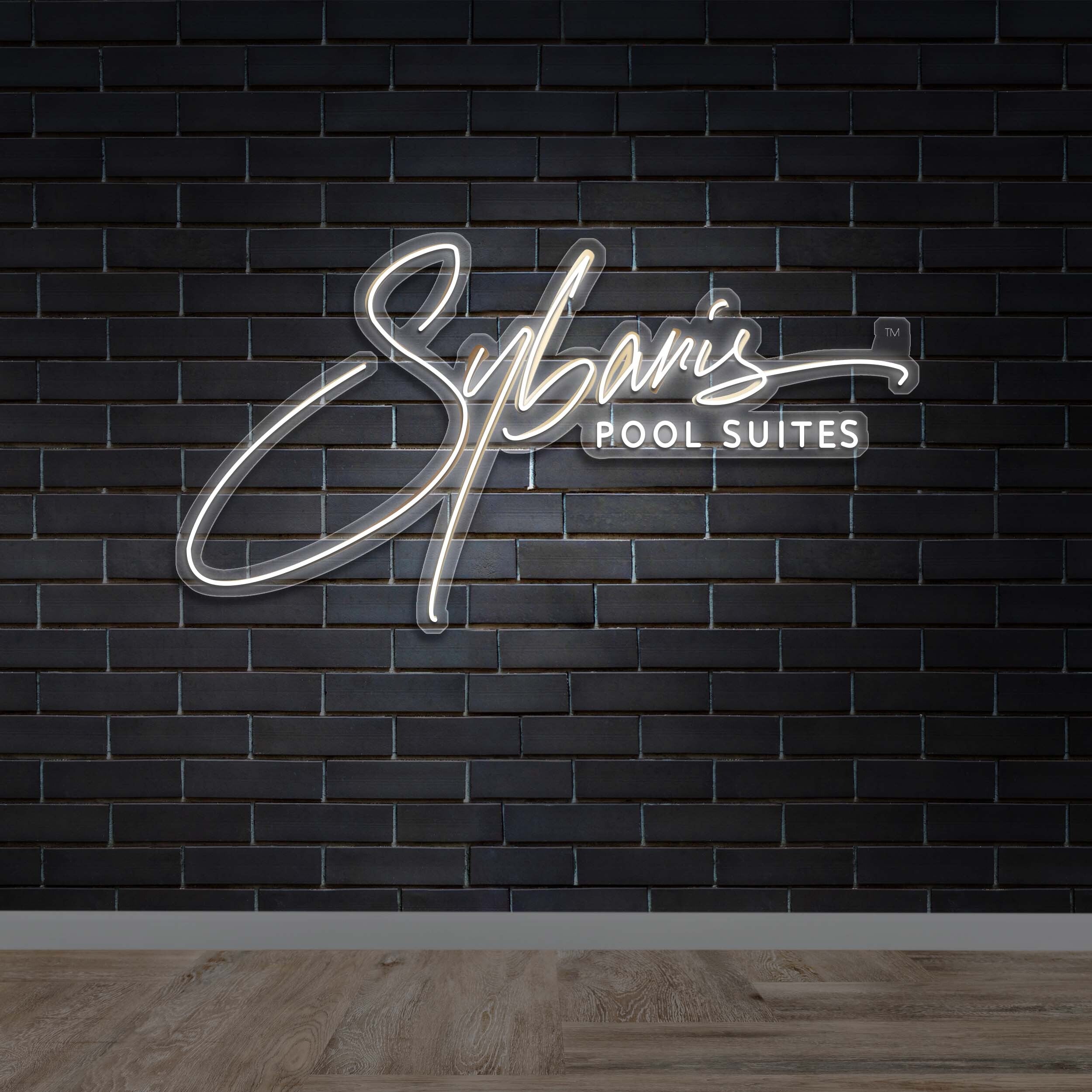 Sybaris Pool Suites - Premium Neon Artwork