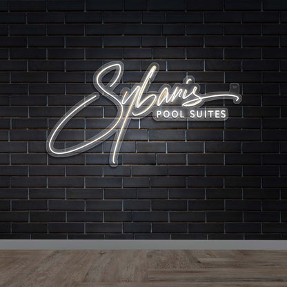 Sybaris Pool Suites - Premium Neon Artwork