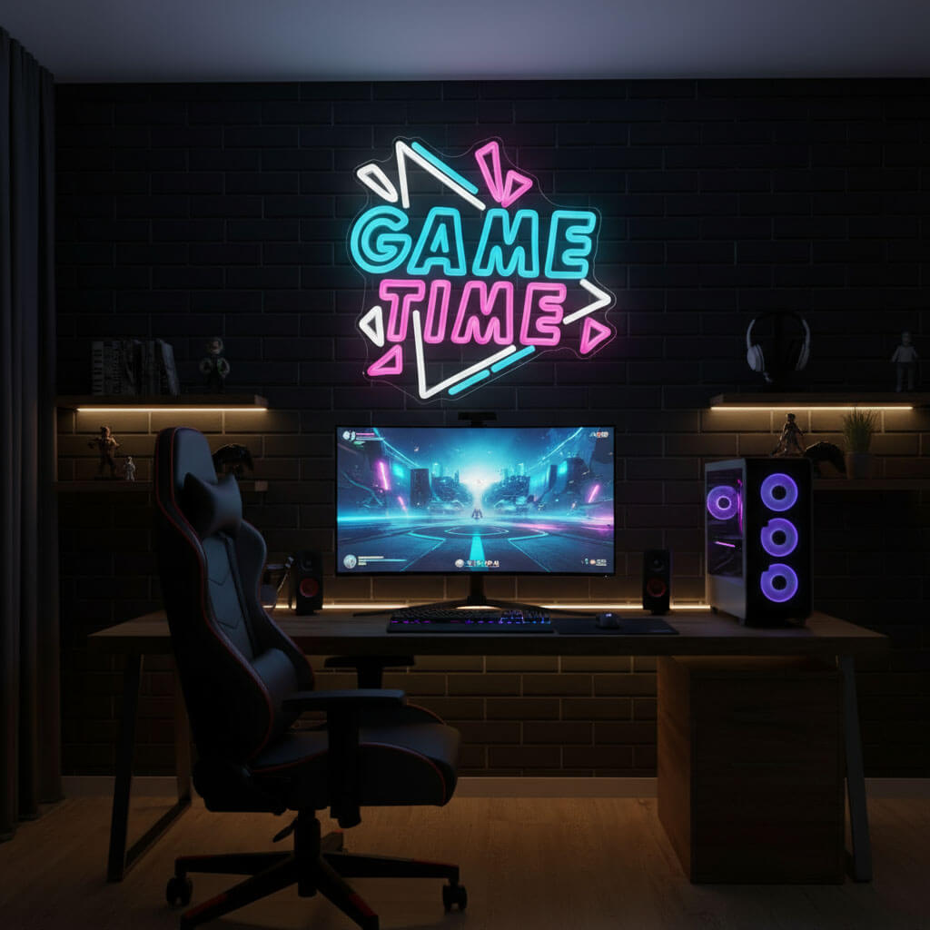 Game Time - Gaming LED Neon Sign