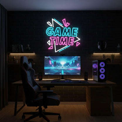 Game Time - Gaming LED Neon Sign