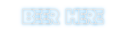 Custom Neon: beer here
