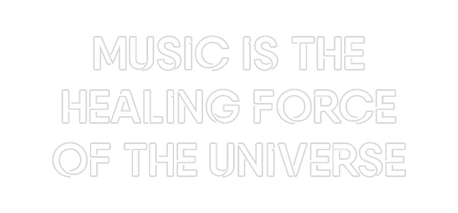 Custom Neon: MUSIC IS THE...