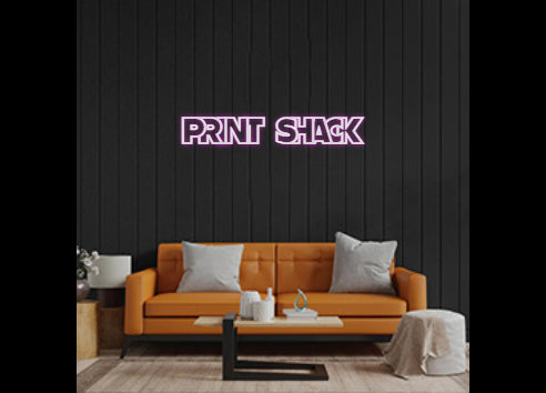 Custom Neon: PRINT SHACK