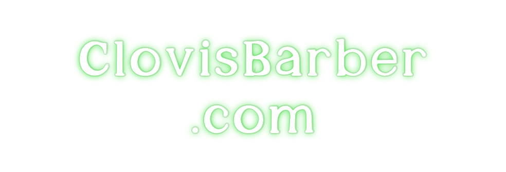 Custom Neon: ClovisBarber...