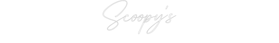 Custom Neon: Scoopy's