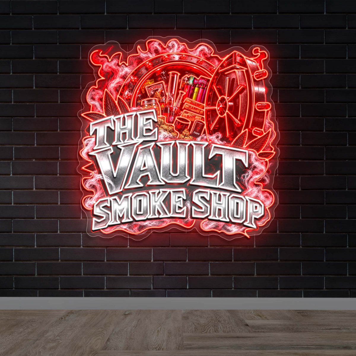 The Vault Smoke Shop (version 2) - Premium Neon Artwork