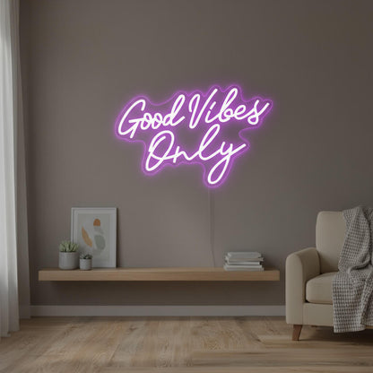 Good Vibes Only Home Decor LED Neon Sign