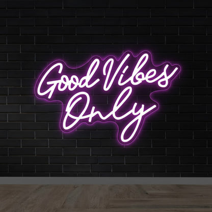 Good Vibes Only Home Decor LED Neon Sign