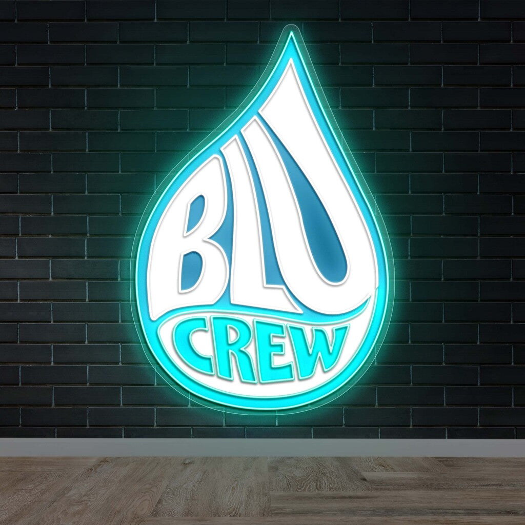 Blu Crew - Premium Neon Artwork