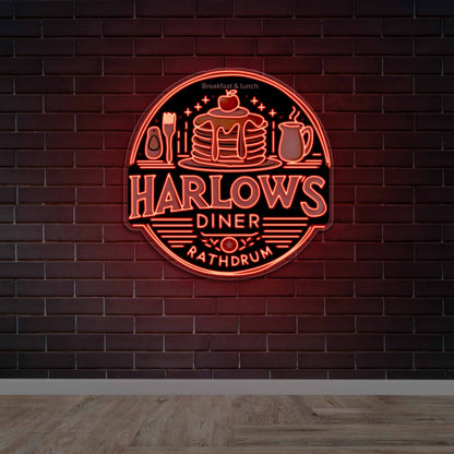 HARLOWS DINER - Premium Neon Artwork