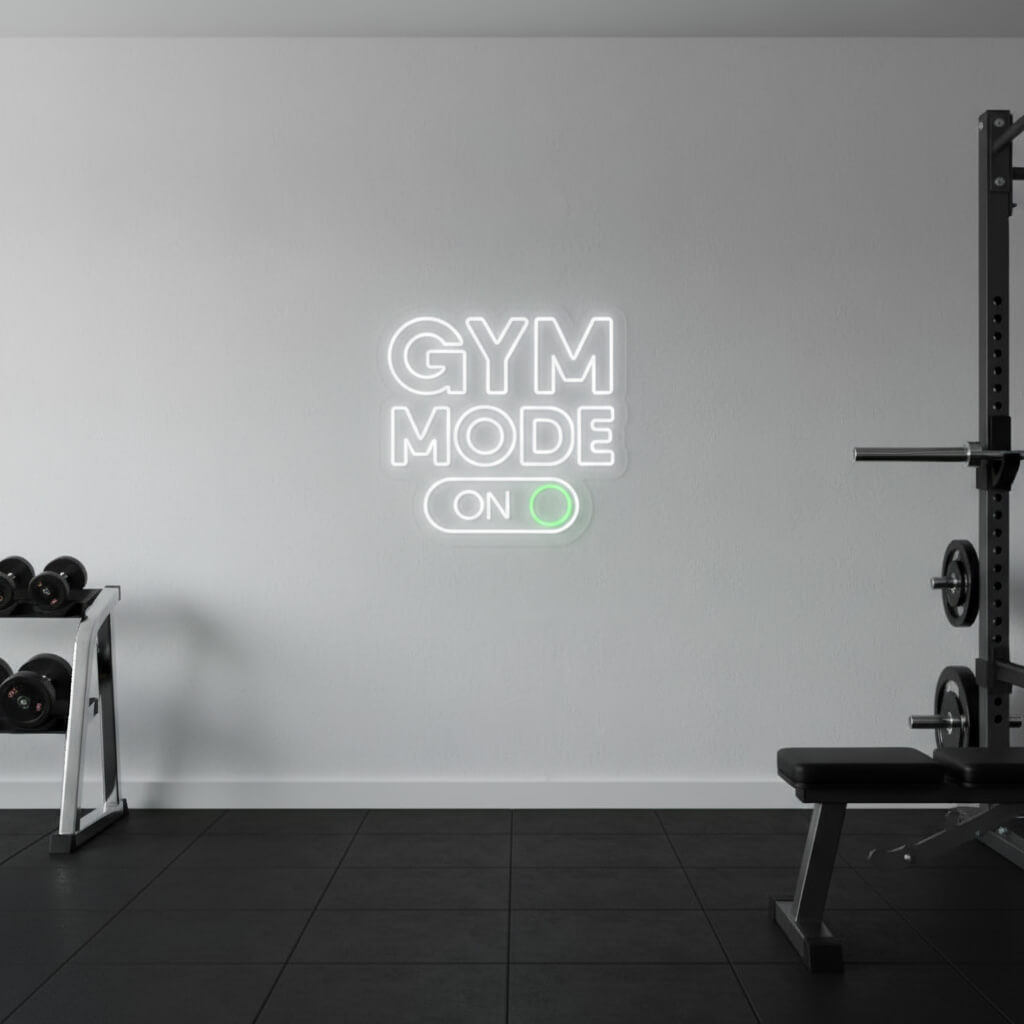 Gym Mode On - Gym LED Neon Sign