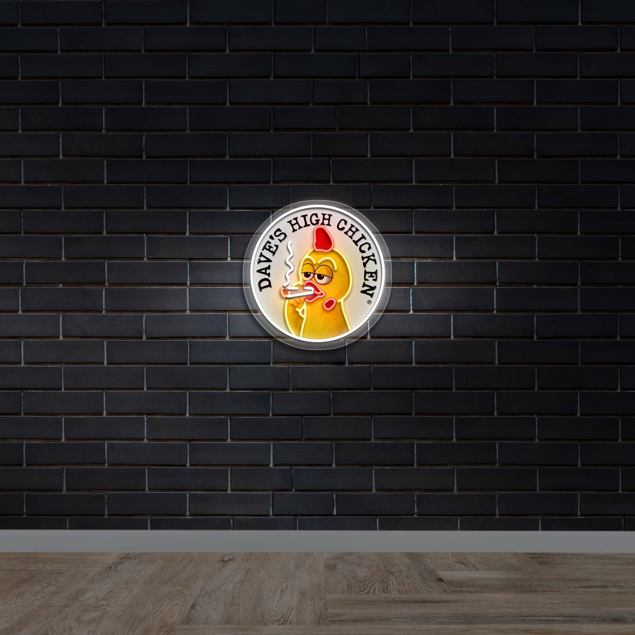 DAVE'S HIGH CHICKEN - Premium Neon Artwork