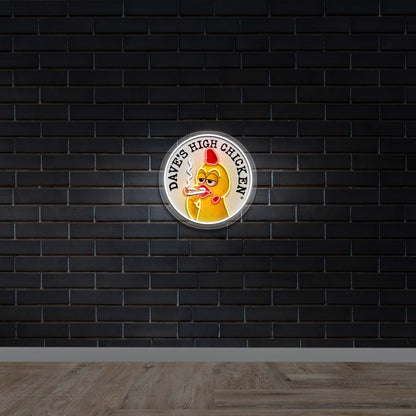 DAVE'S HIGH CHICKEN - Premium Neon Artwork