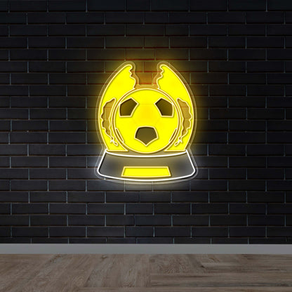 Soccer trophy - Premium Neon Artwork