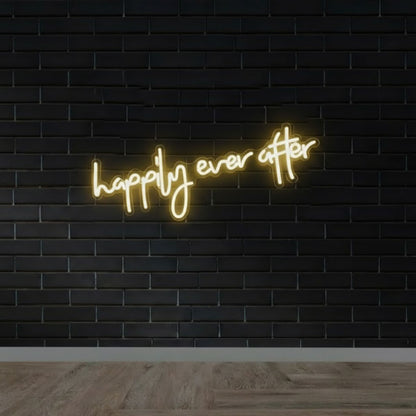 Happily Ever After Wedding LED Neon Sign