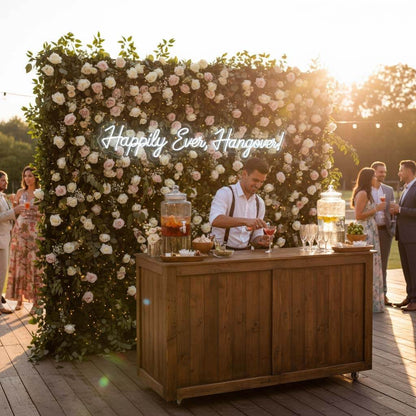 Happily Ever Hangover Funny Wedding Neon Sign