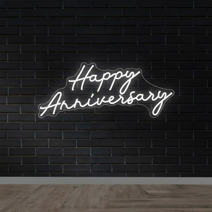Happy Anniversary Events Decor LED Neon Sign