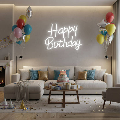 Happy Birthday Events Decor LED Neon Sign