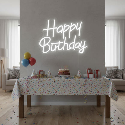 Happy Birthday Events Decor LED Neon Sign