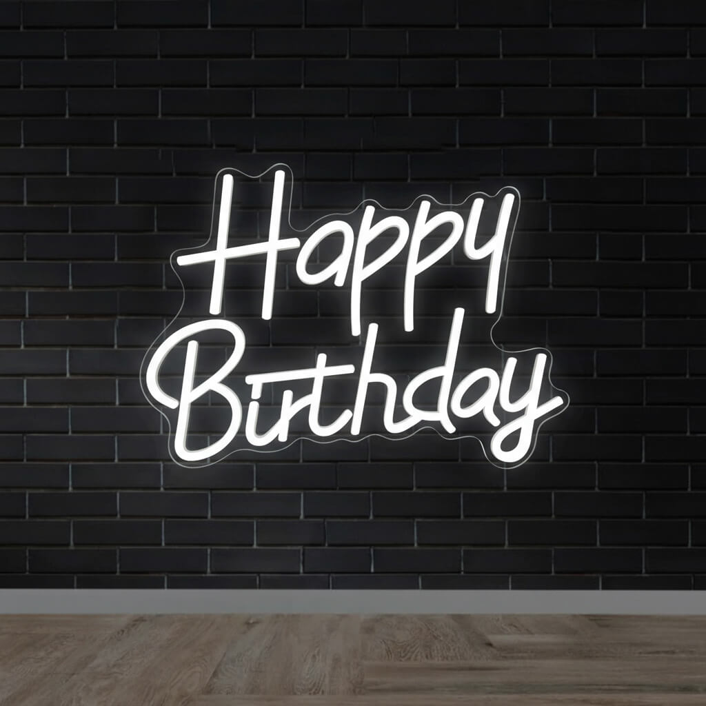 Happy Birthday Events Decor LED Neon Sign