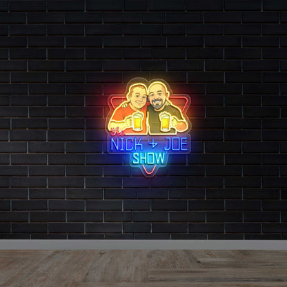 Nick & Joe Show – Premium Neon Artwork