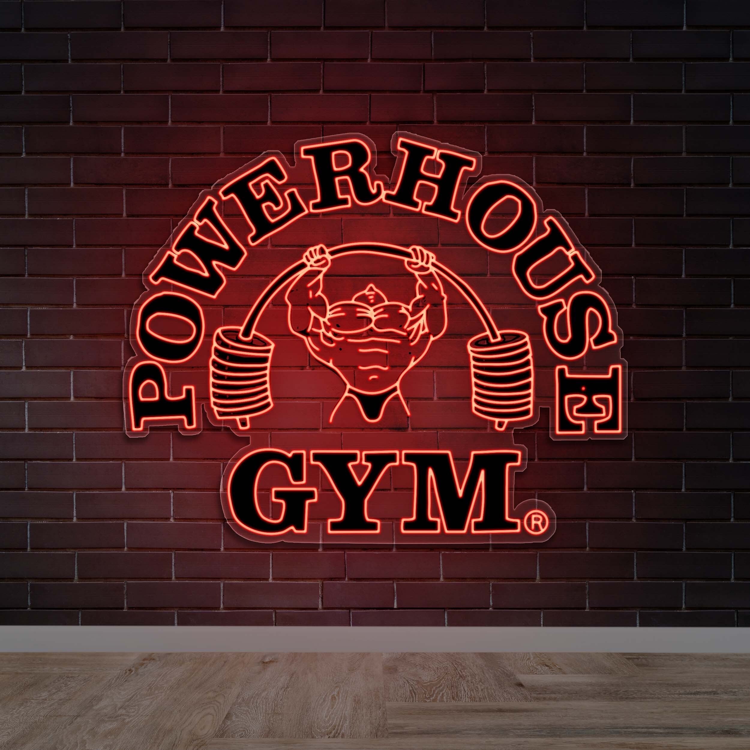 Powerhouse Gym - Premium Neon Artwork