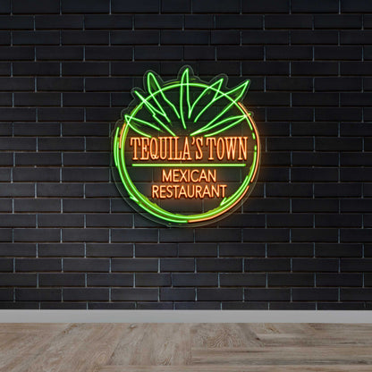 Tequila's Town Mexican Restaurant - Premium Neon Artwork