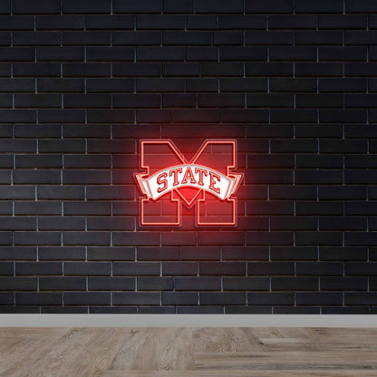 M State - Premium Neon Artwork