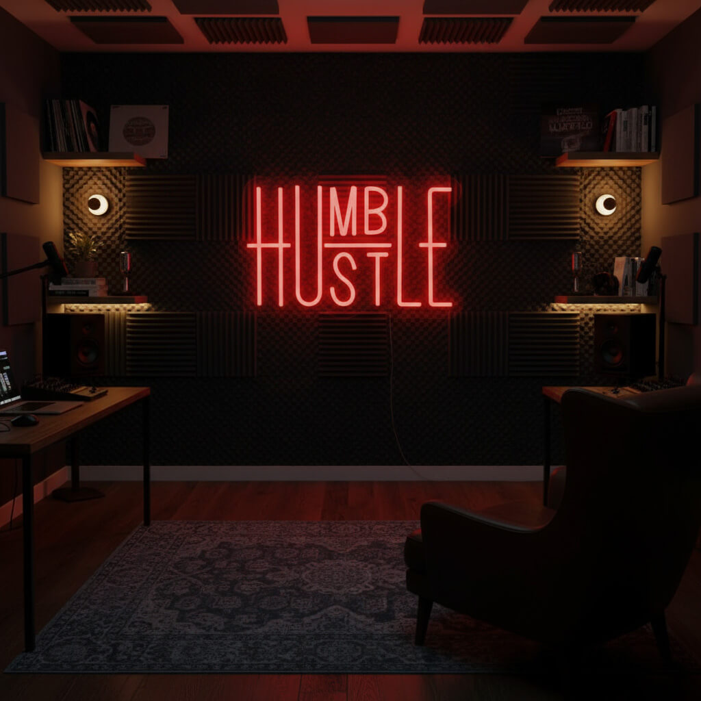 Humble Hustle - Inspirational LED Neon Sign