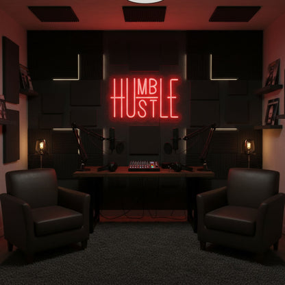 Humble Hustle - Inspirational LED Neon Sign