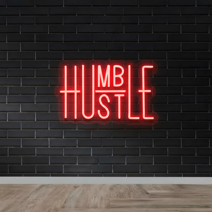 Humble Hustle - Inspirational LED Neon Sign