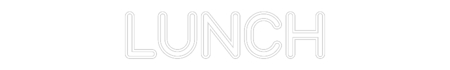 Custom Neon Sign: LUNCH