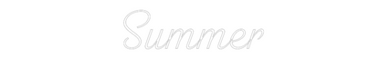 Custom Neon Sign: Summer