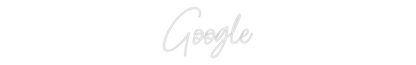 Custom Neon Sign: Google
