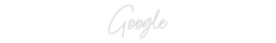 Custom Neon Sign: Google