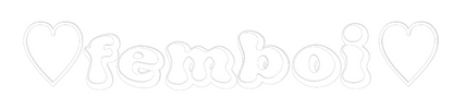 Custom Neon Sign: ㅤ♡femboiㅤ♡