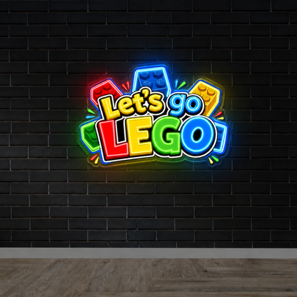 Let's go LEGO -  Premium Neon Artwork
