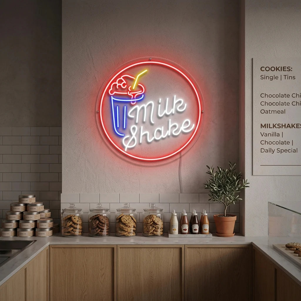 Milk Shake - Premium Neon Artwork