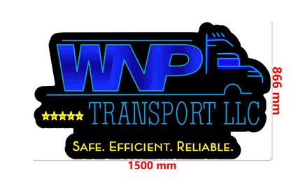 WNP Transport LLC (with slogan) - Premium Neon Artwork