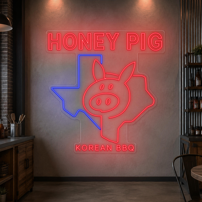 HONEY PIG - Premium Neon Artwork