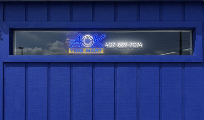 AOK Tire Mart - Premium Neon Artwork