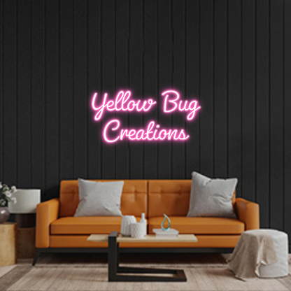 Custom Neon Sign: Yellow Bug
C...